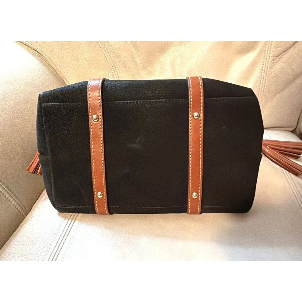 Dooney & Bourke Bristol Satchel Nubuck Leather Black
